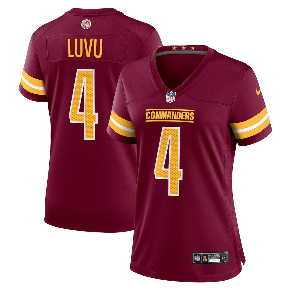 Frankie Luvu Washington Commanders Women's Team Game Jersey - Burgundy Jerseys