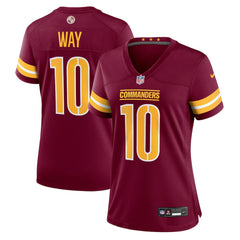 Tress Way Washington Commanders Women's Team Game Jersey - Burgundy Jerseys
