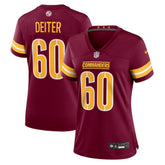 Michael Deiter Washington Commanders Women's Team Game Jersey - Burgundy Jerseys