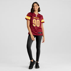 Javontae Jean-Baptiste Washington Commanders Women's Team Game Jersey - Burgundy Jerseys