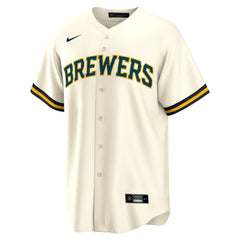 William Contreras Milwaukee Brewers Nike Home Replica Jersey - Cream Jerseys