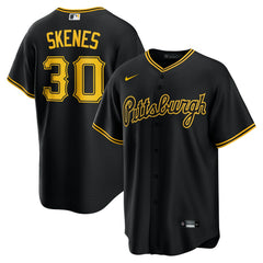 Paul Skenes Pittsburgh Pirates Nike Alternate 2 Replica Jersey - Black Jerseys