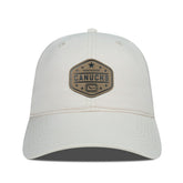 Vancouver Canucks Men's Levelwear Faux Leather Patch Unstructured Adjustable Hat - Cream | US 202262259