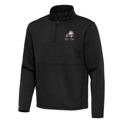Cleveland Browns Antigua Twist Quarter-Zip Pullover Jacket - Black Pullover