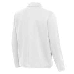 Detroit Lions Antigua Twist Quarter-Zip Pullover Jacket - White Pullover