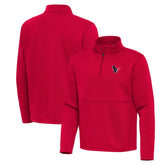 Houston Texans Antigua Twist Quarter-Zip Pullover Jacket - Red Pullover