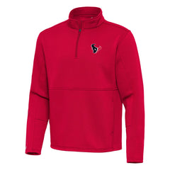 Houston Texans Antigua Twist Quarter-Zip Pullover Jacket - Red Pullover