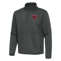 Chicago Bears Antigua Twist Quarter-Zip Pullover Jacket - Pewter Pullover