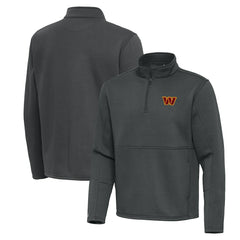 Washington Commanders Antigua Twist Quarter-Zip Pullover Jacket - Pewter Pullover