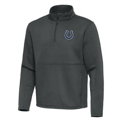 Indianapolis Colts Antigua Twist Quarter-Zip Pullover Jacket - Pewter Pullover
