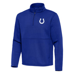 Indianapolis Colts Antigua Twist Quarter-Zip Pullover Jacket - Royal Pullover