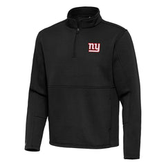 New York Giants Antigua Twist Quarter-Zip Pullover Jacket - Black Pullover