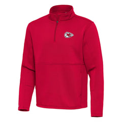 Kansas City Chiefs Antigua Twist Quarter-Zip Pullover Jacket - Red Pullover