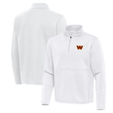 Washington Commanders Antigua Twist Quarter-Zip Pullover Jacket - White Pullover