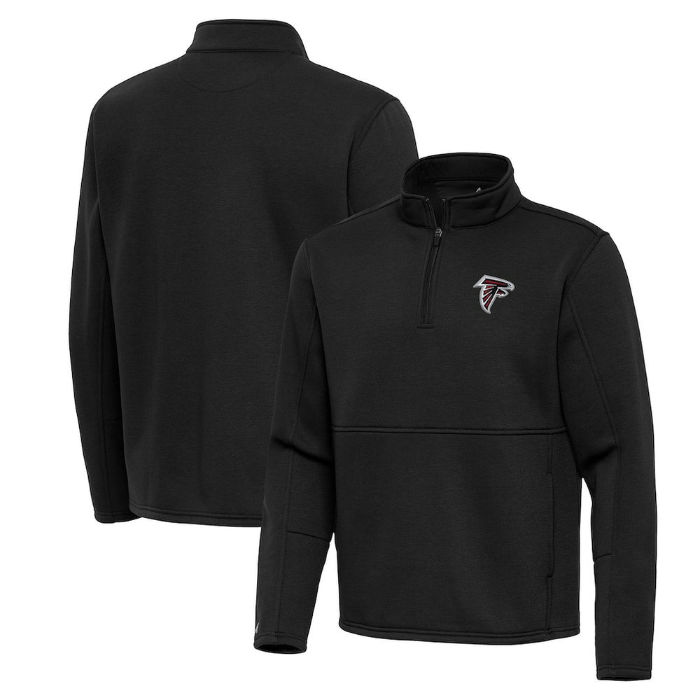 Atlanta Falcons Antigua Twist Quarter-Zip Pullover Jacket - Black Pullover