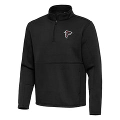 Atlanta Falcons Antigua Twist Quarter-Zip Pullover Jacket - Black Pullover