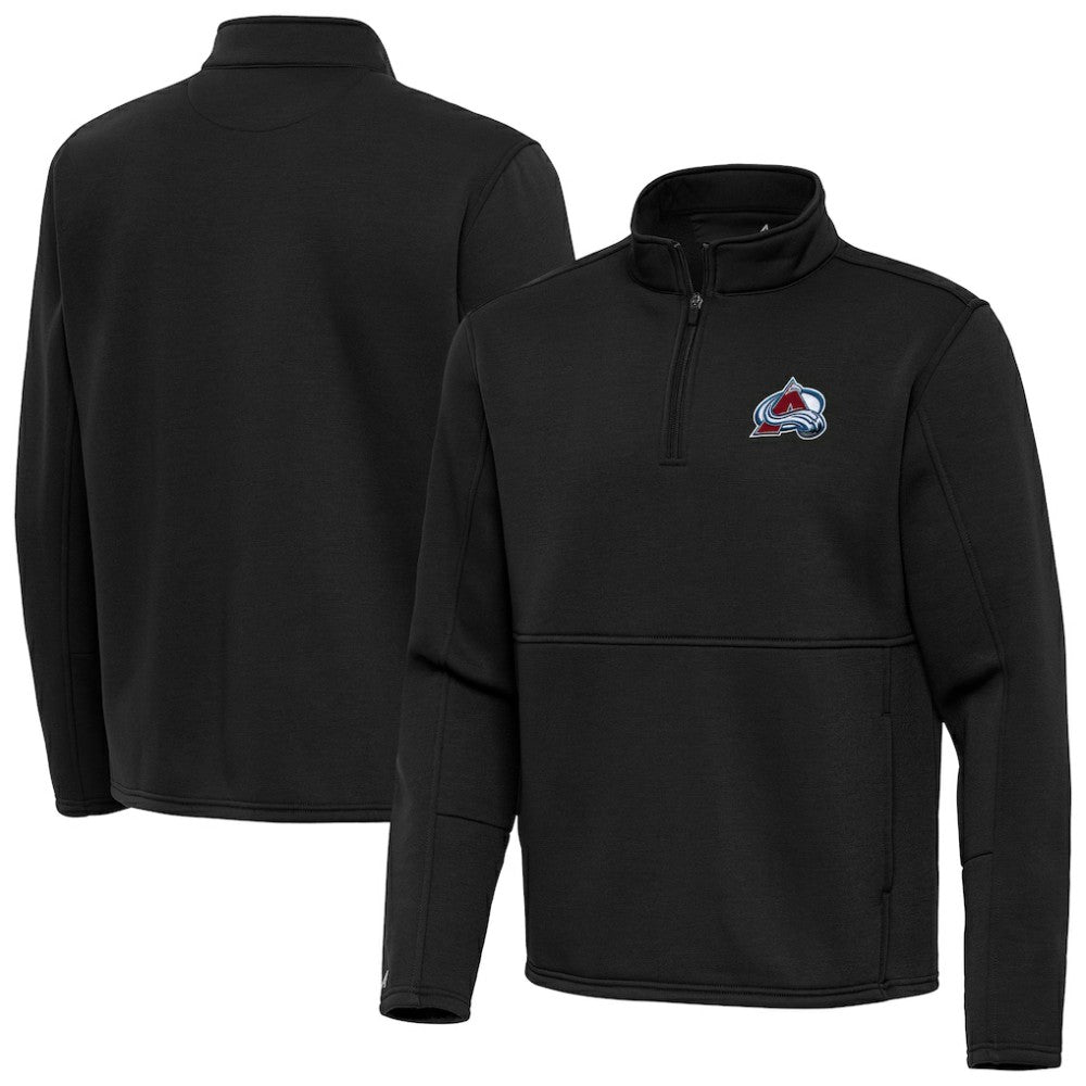 Colorado Avalanche Antigua Twist Quarter-Zip Pullover Jacket - Black | US 202264694