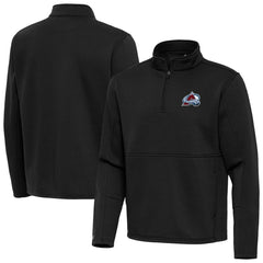 Colorado Avalanche Antigua Twist Quarter-Zip Pullover Jacket - Black | US 202264694