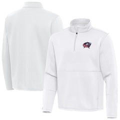 Columbus Blue Jackets Antigua Twist Quarter-Zip Pullover Jacket - White | US 202264697