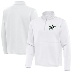 Dallas Stars Antigua Twist Quarter-Zip Pullover Jacket - White | US 202264702