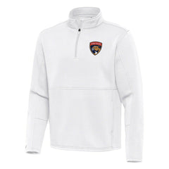 Florida Panthers Antigua Twist Quarter-Zip Pullover Jacket - White | US 202264720