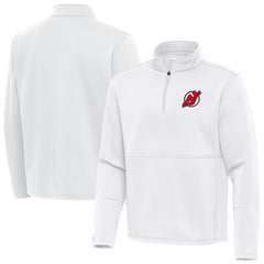 New Jersey Devils Antigua Twist Quarter-Zip Pullover Jacket - White | US 202264725