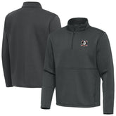 Anaheim Ducks Antigua Twist Quarter-Zip Pullover Jacket - Silver | US 202264767
