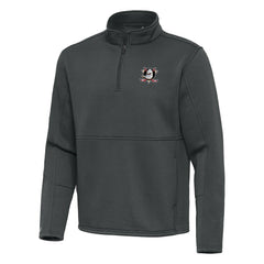 Anaheim Ducks Antigua Twist Quarter-Zip Pullover Jacket - Silver | US 202264767