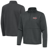 Washington Capitals Antigua Twist Quarter-Zip Pullover Jacket - Pewter | US 202264783