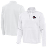 Winnipeg Jets Antigua Twist Quarter-Zip Pullover Jacket - White | US 202264787