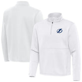 Tampa Bay Lightning Antigua Twist Quarter-Zip Pullover Jacket - White | US 202264790