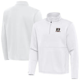 Anaheim Ducks Antigua Twist Quarter-Zip Pullover Jacket - White | US 202264792