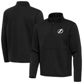Tampa Bay Lightning Antigua Twist Quarter-Zip Pullover Jacket - Black | US 202264794
