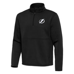 Tampa Bay Lightning Antigua Twist Quarter-Zip Pullover Jacket - Black | US 202264794
