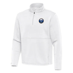 Buffalo Sabres Antigua Twist Quarter-Zip Pullover Jacket - White | US 202264803