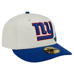 New York Giants New Era Tonal Floral 59FIFTY Fitted Hat - Cream/Royal Hats