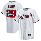 James Wood Washington Nationals Nike Home Replica Jersey - White Jerseys