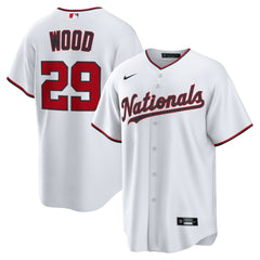 James Wood Washington Nationals Nike Home Replica Jersey - White Jerseys