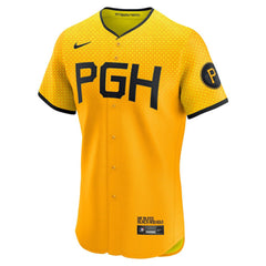 Pittsburgh Pirates Nike City Connect Elite Jersey - Gold Jerseys