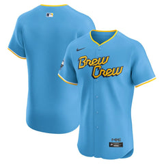 Milwaukee Brewers Nike City Connect Elite Jersey - Powder Blue Jerseys