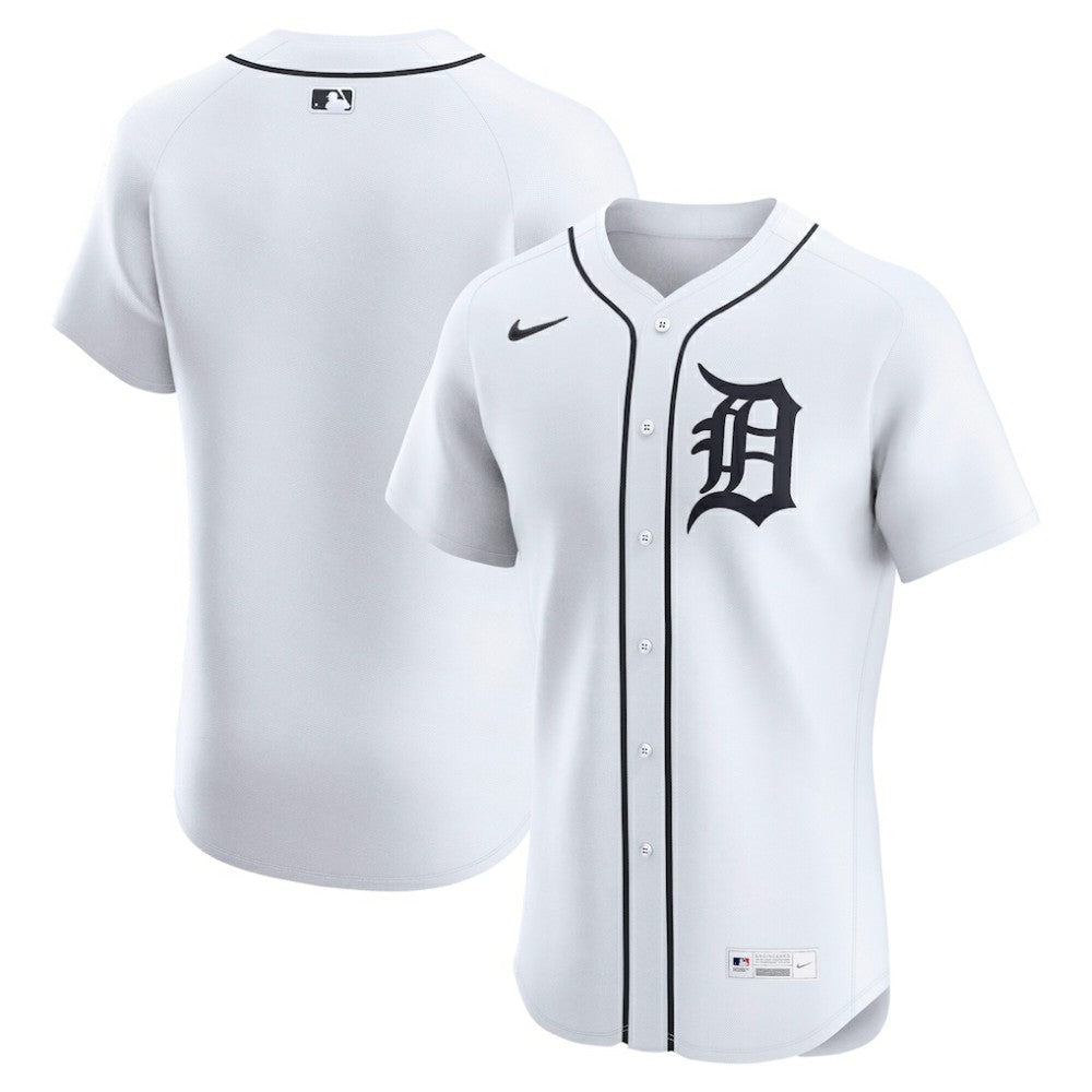 Detroit Tigers Nike Home Elite Jersey - White Jerseys