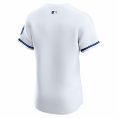 Kansas City Royals Nike Home Elite Jersey - White Jerseys