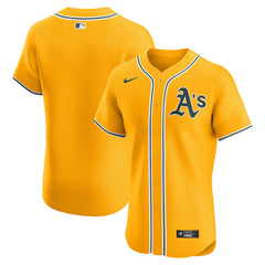 Athletics Nike Alternate 2 Elite Jersey - Gold Jerseys