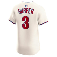 Bryce Harper Philadelphia Phillies Nike Alternate 2 Elite Jersey - Cream Jerseys
