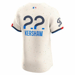Clayton Kershaw Los Angeles Dodgers Nike City Connect Elite Jersey - Cream Jerseys