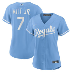 Bobby Witt Jr. Kansas City Royals Nike Women's Alternate Replica Player Jersey - Light Blue Jerseys