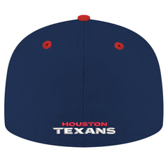 Houston Texans New Era Flipside Two-Tone 59FIFTY Fitted Hat - Navy/Red Hats