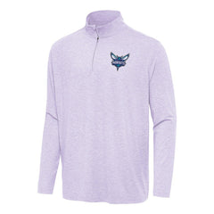 Charlotte Hornets Antigua Hunk Quarter-Zip Top Lavender