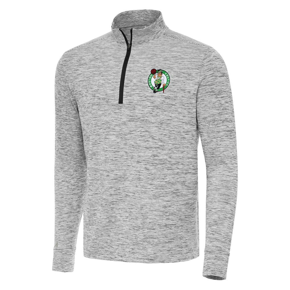 Boston Celtics Antigua Cause Quarter-Zip Top Black