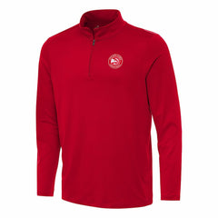 Atlanta Hawks Antigua Reprocess Quarter-Zip Top Red